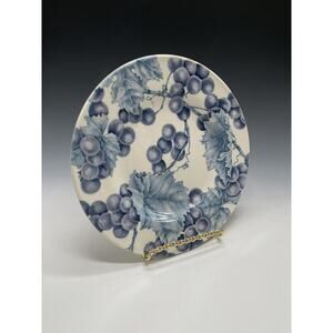 Royal Stafford Fine Earthenware Blue Grape Leaves 8.25"‎ Salad Plate England